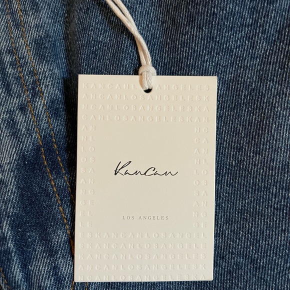 Kancan Loose Fit Distressed Hem Cropped Jeans | Size 13/30 - Picture 5 of 6